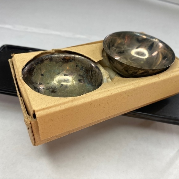 Vintage 𝅺Salt And Pepper Cellar Silver EP Made in Japan - Picture 9 of 14